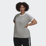 Adidas T-Shirt 3-Stripes Adicolor Classics (Plus Size) Medium Grey Heather 3X - H22857-3X