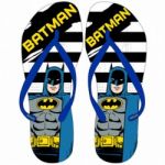 DC Comics Chinelos de Praia Batman Azul c/ Riscas Preto 30-31 - BGBAT5251306A30
