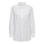 ONLY Camisa Comprida Corte Direito Branco XL