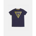 Guess T-Shirt c/ Logótipo Triangular Azul-Marinho 14 Anos