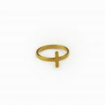 Anel Elegante Aço Dourado 19 - 99903-R51