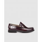 Fluchos Mocassins em Pele Bordô Bordeaux 45