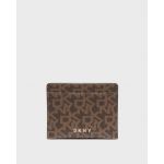 DKNY Porta-Cartões Estampado c/ Logótipo da Marca Castanho