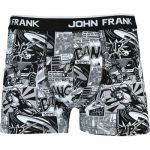 John Frank Boxer Digital Printed Hero Cinzento Xl - JFB109-Hero-XL