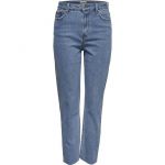 Only Jeans Straight c/ Cintura Subida Azul 40 - A35742515
