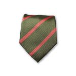 Linhafoz Gravata Riscas Verde/Vermelho