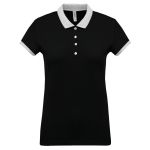 Kariban Polo Manga Curta Preto/Cinzento Oxford XL - K259-312-XL