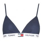 Tommy Hilfiger Soutien Triângulo s/ Armação e c/ Marca Azul Marinho XL