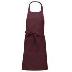 Kariban Avental Comprido c/ Peito Vinho - K885-090
