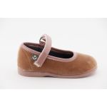 Victoria Sabrinas Menina c/ Velcro em Veludo 18 Rosa Velho - 102752_22172