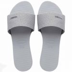 Havaianas Chinelos Femininos You Malta Metallic Cinza 39 / 40