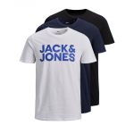 Jack & Jones T-Shirt em Algodão Bci Preta c/ Manga Curta L - A38390316