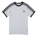 Adidas T-Shirt Menino 3STRIPES Branco 7 / 8 A - HK0265-7 / 8 A