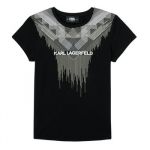 Karl Lagerfeld T-Shirt Menina Unitede Preto 12 A - Z15357-09B-C-12 A