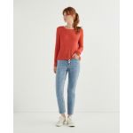 ONLY Camisola Onlgeena Xo Pullover Knt Noos Vermelho M - 15113356-RED-CLAY-M