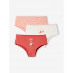 Vertbaudet Lote de 3 Shorties c/ Flores e Lama, Menina Rosa 14A