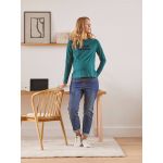 Vertbaudet Camisola Especial Gravidez e Amamentação Verde Liso 34/36