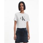 Calvin Klein T-Shirt Core Monogram Regular Branco XL - J20J219142-YAF-XL