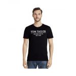 Tom Tailor Curto -sleeeved Black Man T -shirt - MP_0012975_102122929999