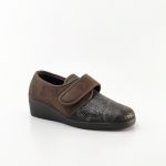 Maiorista Sapatos Femininos Conforto C/ Velcro Castanho 39 - 1586_C-39
