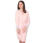 Malhas Sónia Robe de Mulher de Manga 3/4 Salmão L