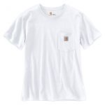 Carhartt T-Shirt WK87 c/ Bolso Branco L