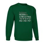 FYL Sweatshirt Merry Christmas Verde Unissexo Verde XL
