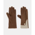 Eem Luvas Femininas Bicolor Feitas de Material de Jersey - A43633271