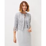 Phase Eight - Casaco c/ Renda Floral Punhos Canelados 38 - A40874468