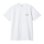 Carhartt T-Shirt S/S American Script Branco S - I029956-02XX-S
