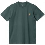 Carhartt T-Shirt S/S American Script Verde XL - I029956-1D7XX-XL
