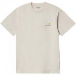 Carhartt T-Shirt S/S American Script Bege XS - I029956-05XX-XS