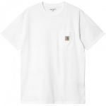 Carhartt T-Shirt S/S Pocket Branco S - I030434-02XX-S