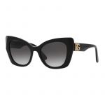 Óculos de Sol Dolce & Gabbana Femininos DG4405 501/8G T53 ACETATO 140 3N BLK GREY GRADT