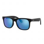 Óculos de Sol Ray-ban Óculos de Sol para crianças Rj9069s 702855 Junior rubber black blue mirror blue