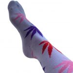 Hemp Socks Meias Cannabis Unissexo White 40cm
