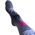 Hemp Socks Meias Cannabis Unissexo Gray 40cm