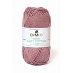 DMC Fio de Lã 100% Baby Cotton 50G Rosa Velho Escuro 768 382