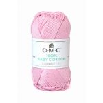 DMC Fio de Lã 100% Baby Cotton 50G Rosa Claro 760 382