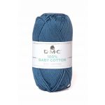 DMC Fio de Lã 100% Baby Cotton 50G Azul Petroleo 750 382