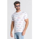 Gianni Kavanagh T-Shirt com Estampado Integral Branca Attitude XXL