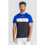 Gianni Kavanagh T-Shirt com Blocos Azul Attitude XS