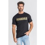 Gianni Kavanagh T-Shirt Preto Dourada Reverse L