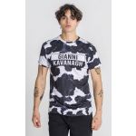 Gianni Kavanagh T-Shirt com Estampado Preto Jenga S