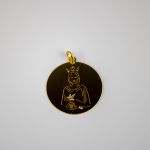 Medalha Mulher Rainha Santa Isabel Prata Dourada - Espírito Santo