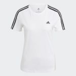 Adidas T-Shirt Justa 3-Stripes Essentials White / Black 2XS - GL0783-0008