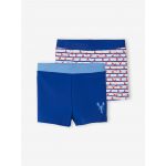 Vertbaudet Lote de 2 Calções de Banho Menino Azul Multicor 4A