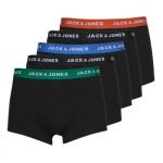 Jack & Jones Boxers Jachuey Trunks X5 Preto L 12142342-ELECTRIC-BLUE-LEMONADE=12142342-ELECTRIC-BLUE-LEMONADE-BLACK-AND-BLACK-L