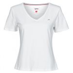 Tommy Jeans T-Shirt Soft Jersey V Neck Branco L - DW0DW14617-YBR-NOOS=DW0DW09195-YBR-NOOS-L