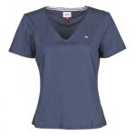 Tommy Jeans T-Shirt Slim Jersey V Neck Azul XXS - DW0DW09195-C87-NOOS-XXS